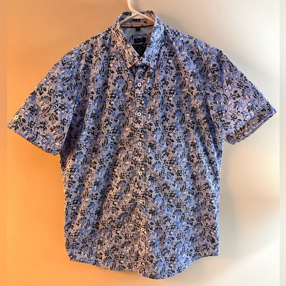 Point Zero Gold Men’s Shirt - Medium (15.5–16) - Easy Iron